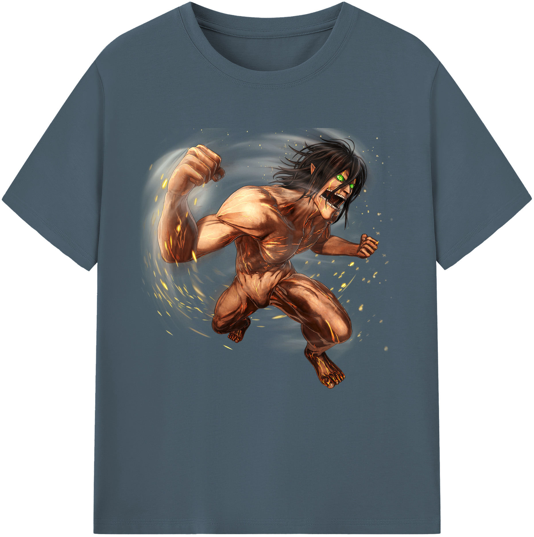 （画像用） 進撃の巨人 Attack on Titan 綿100％半袖Tシャツ（フロントプリント）